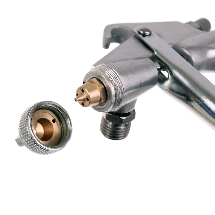 Auarita Metalowy Mini Pistolet Lakierniczy dysza 0,8mm uchylny kubek 125mm