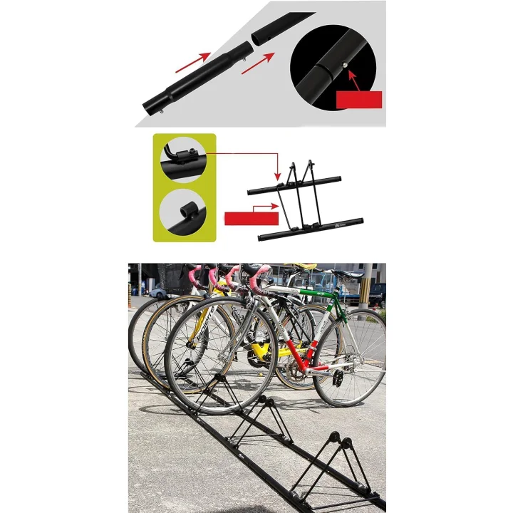 Stojak rowerowy na 3/5 rowerów GORIX GX-319S-5 regulowany stojak podłogowy