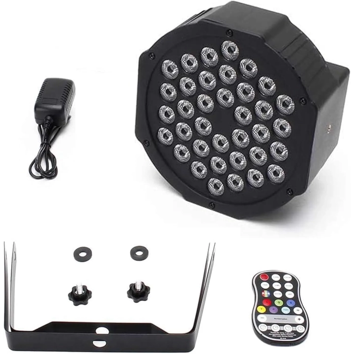 Reflektory LEDx2 ZonQoonz ZQ01104 36W z pilotem 7 trybów świecenia, zestaw