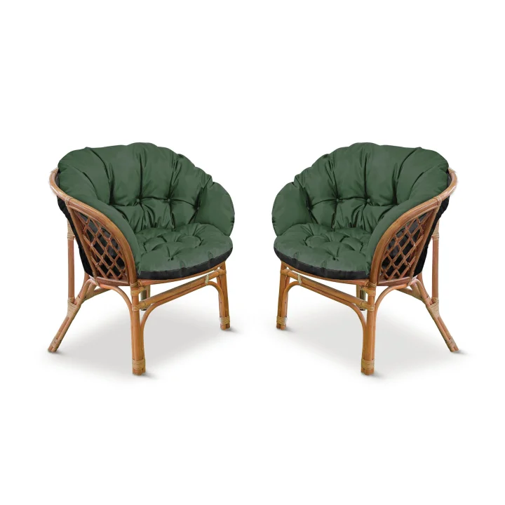 Poduszka ogrodowa 122x40 cm na krzesło huśtawkę wiszącą bocianie gniazdo wodoodporna zielona