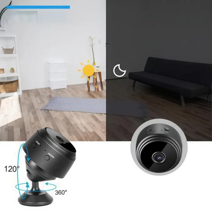 Mini kamera Wi-Fi 1080P Full HD z detektorem ruchu i nocnym trybem