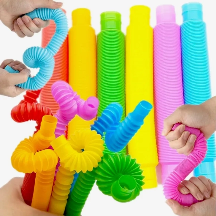 RURKI SENSORYCZNE 20 SZTUK KREATYWNY ZESTAW TUB POP UP RURY RUREK
