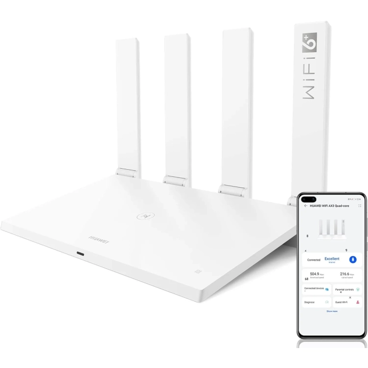 POWYSTAWOWY Router HUAWEI AX3 WiFi 6 Plus dwurdzeniowy 3000 Mbps 2.4G