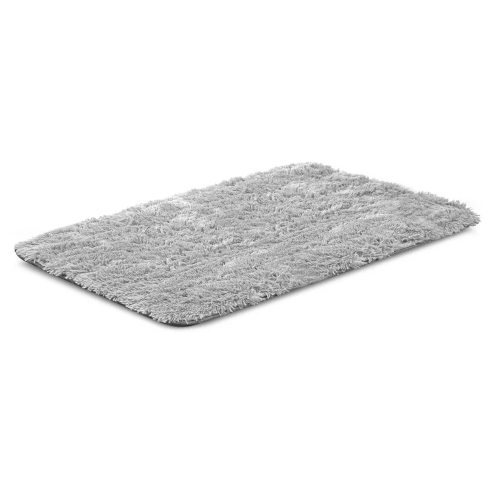 Legowisko dla psa mata 120x80 cm shaggy jasnoszary antyslip