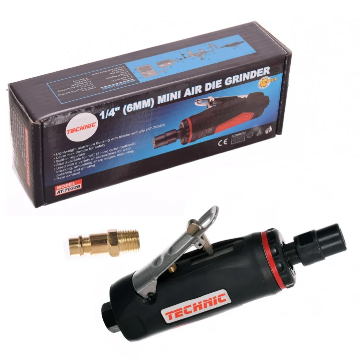 Szlifierka Pneumatyczna Prosta Trzpieniowa 6mm 25000rpm obudowa kompozyt