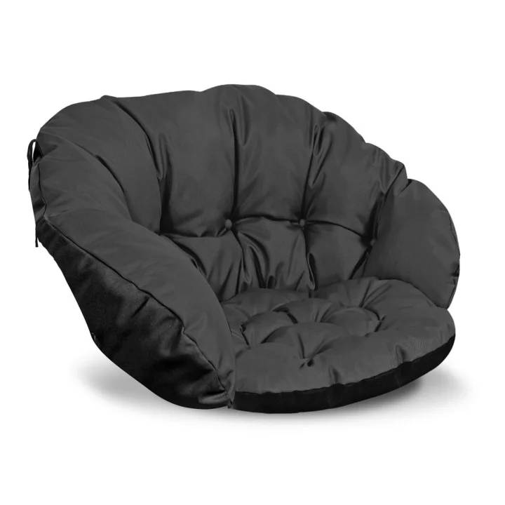 Zestaw ogrodowy 2x122x40cm + 190x40cm na krzesło kanapę huśtawkę meble rattanowe wodoodporny czarny