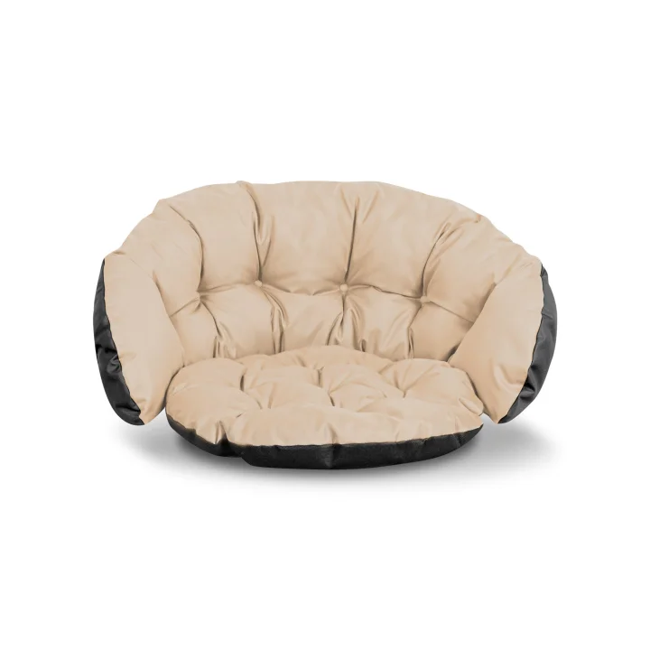 Poduszka ogrodowa 122x40 cm na krzesło huśtawkę wiszącą bocianie gniazdo wodoodporna beżowa