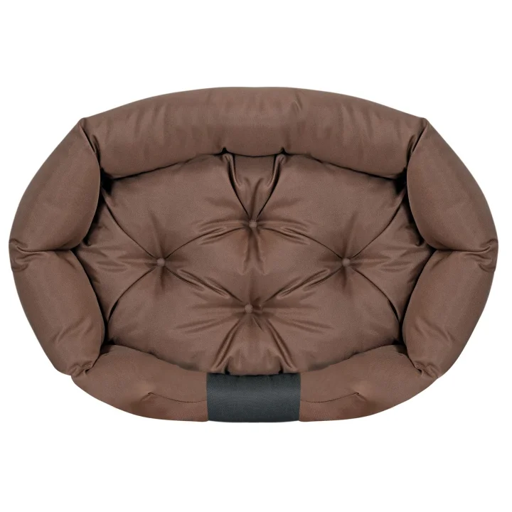 Legowisko dla psa 115x95 cm personalizowane wodoodporne brązowe