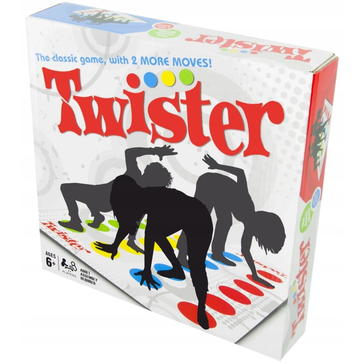 GRA TWISTER RODZINNA IMPREZOWA ZRĘCZNOŚCIOWA GRA RUCHOWA MATA