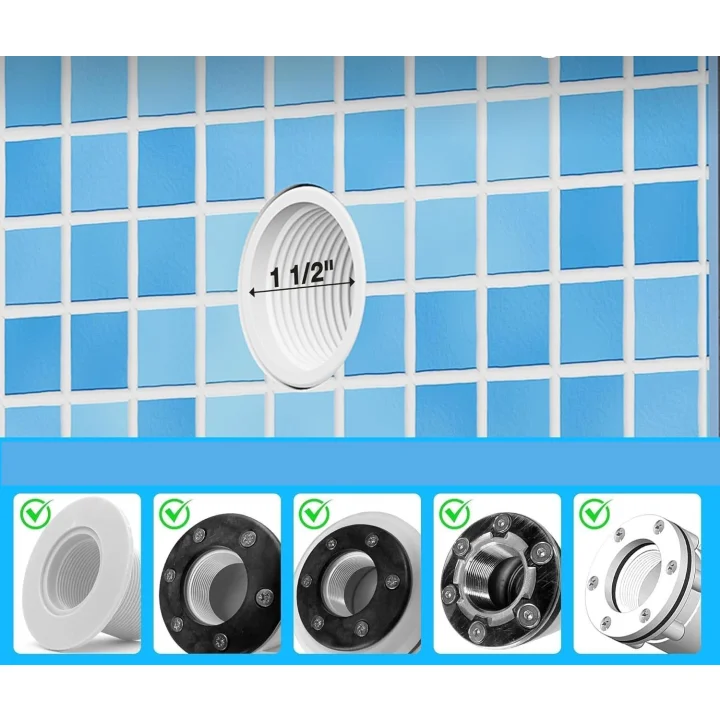 Lampa basenowa mini LED LyLmLe PL06-CS6W(A)-D 6W RGB IP68 12V z pilotem 2 szt.