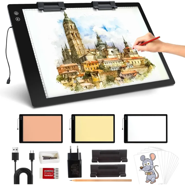 UŻYWANE Podświetlany stół do rysowania elice A2 light pad 5200mAh A2-D23