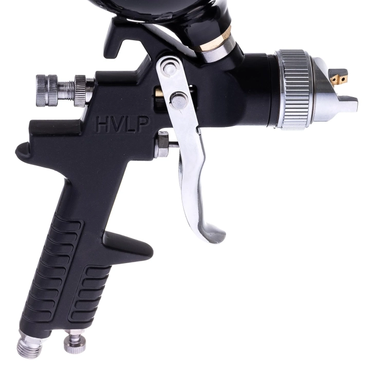 PISTOLET LAKIERNICZY 4X DYSZA HVLP 1.4 1.7 2.0 2.5 mm DO MALOWANIA BLACK