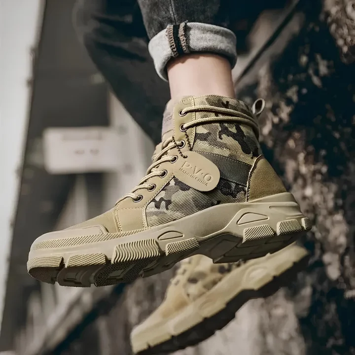 Buty taktyczne za kostkę rozmiar 40 khaki (25 cm na 40 cm)