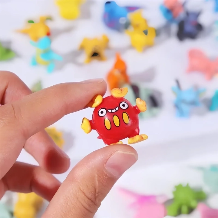 Zestaw figurek Pocket Monster 144 szt miniaturowe figurki kultowych postaci z serii