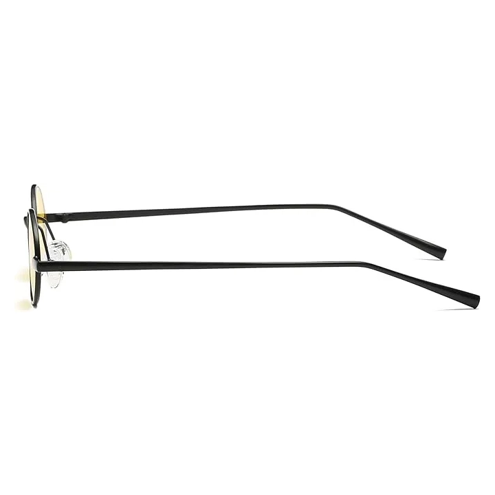 Okulary przeciwsłoneczne FEISEDY w stylu retro żółte okrągłe metalowe B2422