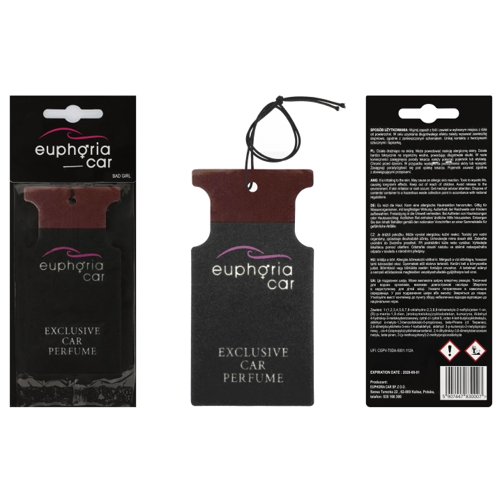 ZAWIESZKA ZAPACHOWA EUPHORIA CAR BAD GIRL