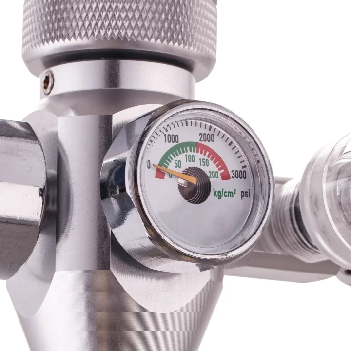 Reduktor CO2 do AKWARIUM Licznik Bąbelków Regulator Akwarystyczny Manometry