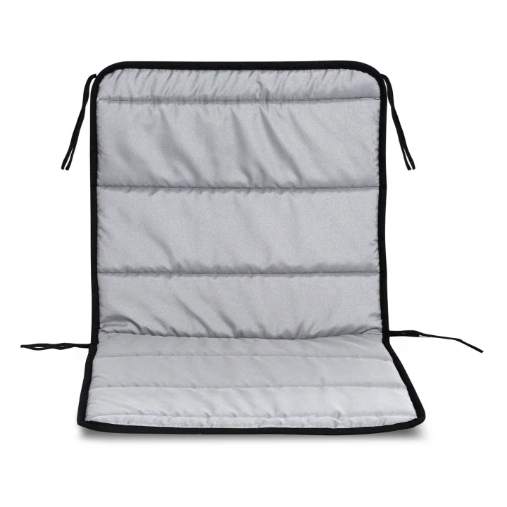 Poduszka pikowana na krzesło z pianki 50x50x50 cm ciemnoszara