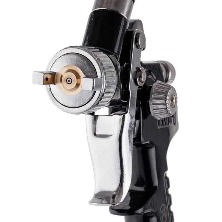 Pistolet Lakierniczy Malowania MINI HVLP Dysza 1,0 BLACK do Zaprawek 125ml