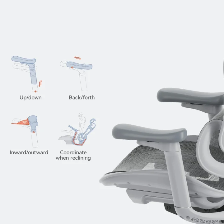 Krzesło biurowe SIHOO Doro C300 L-A3-002 ergonomiczne białe