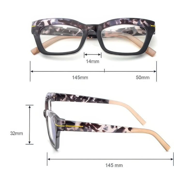 Okulary do czytania kollyseek 3 szt. Cat Eye retro dla kobiet +1.00