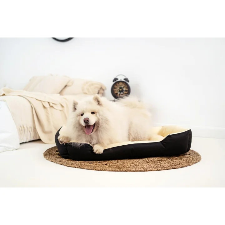 Legowisko dla psa kojec ECCO 145x115 cm wodoodporne beżowe