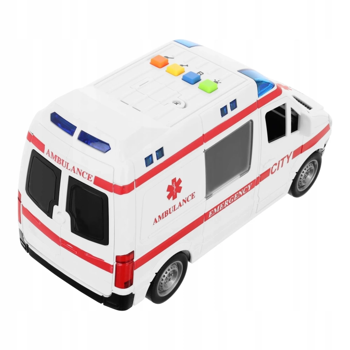 AMBULANS POGOTOWIE KARETKA OTWIERANE DRZWI DZWIĘK