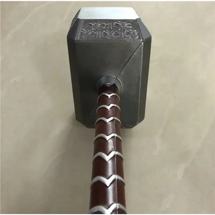 Młot Thora 1:1 Gumowy młot Mjolnir młot superbohatera do cosplayu, dekoracji lub zabawy