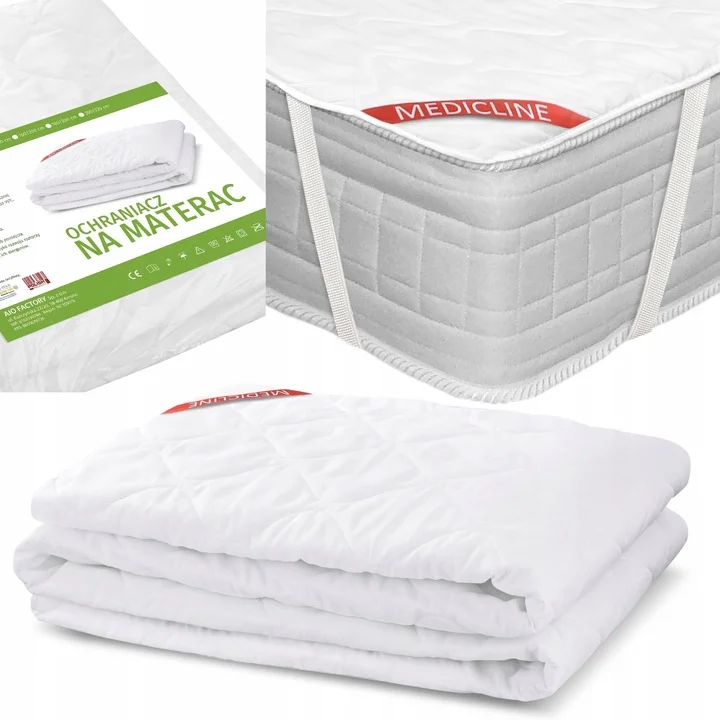 Nakładka / ochraniacz na materac pikowana niciowo premium 90x200cm biała