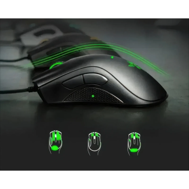 Przewodowa mysz do gier Razer DeathAdder Essential Black ergonomiczna myszka gamingowa z sensorem optycznym