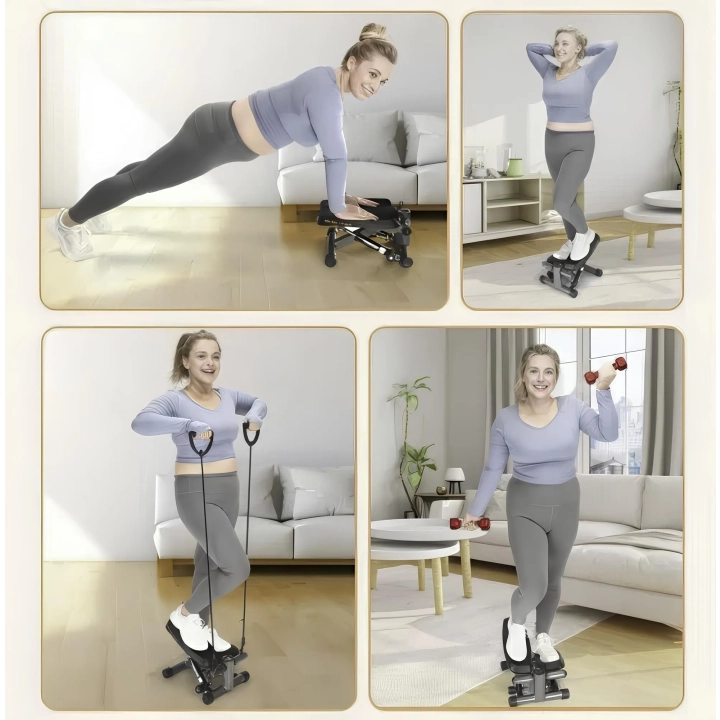 Stepper hydrauliczny HanTao Urządzenie do ćwiczeń nóg, obciążenie do 100 kg NIE KOMPLET