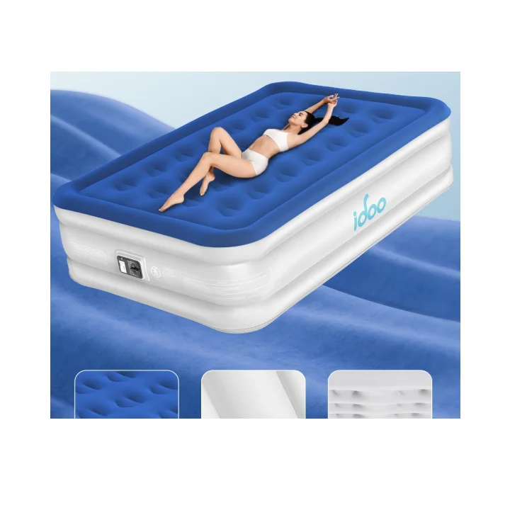 Materac dmuchany iDOO I-HOM27 przenośny z pompką, wygodny i solidny