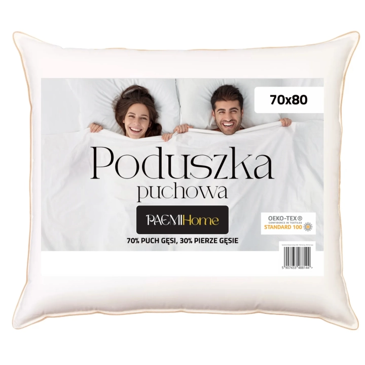 Poduszka puchowa 70x80 (70% puch, 30% pierze)