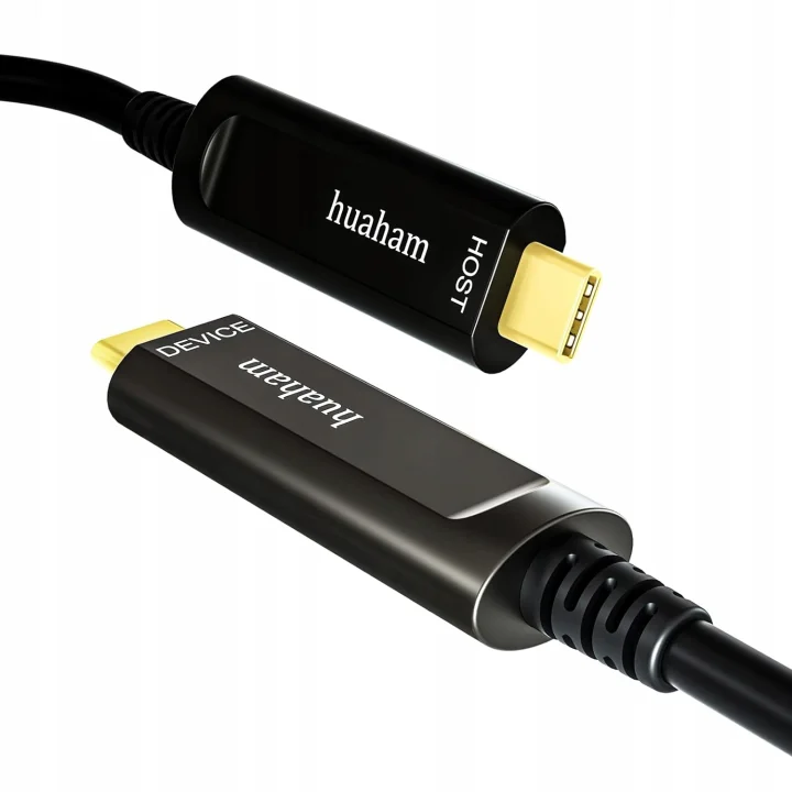 Kabel światłowodowy Huaham USB C do USB C USB 3.1, 10 Gb/s, do 50 stóp 15m