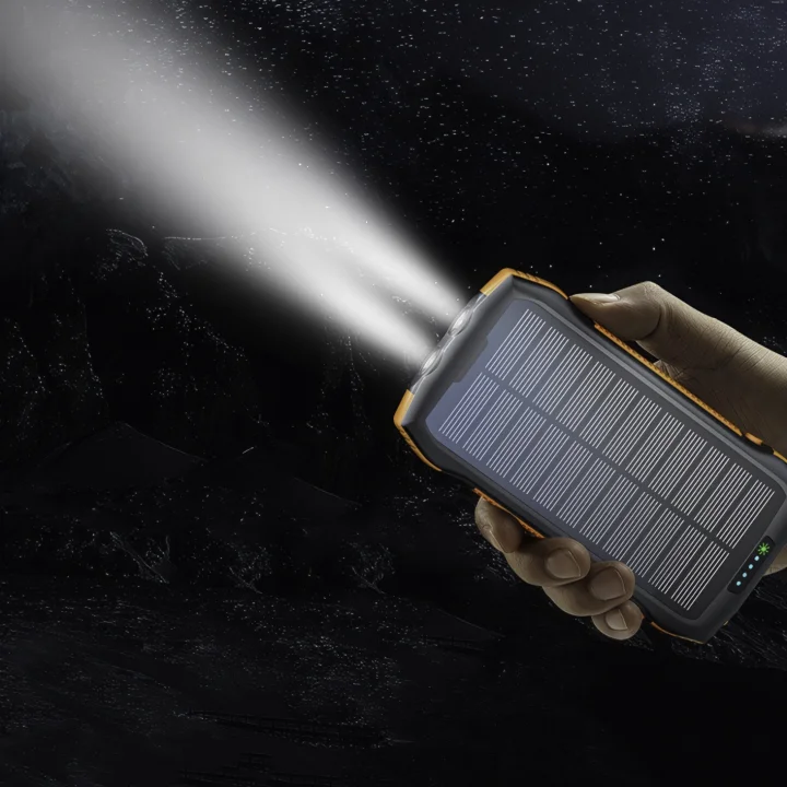Powerbank solarny Promate SolarTank-20PDQi 20000mAh z latarką do podróży