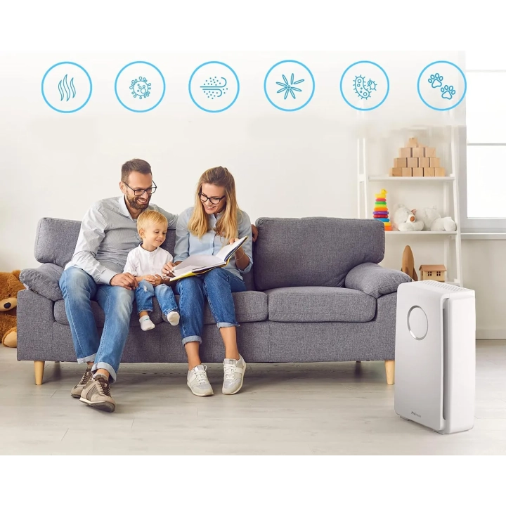 UŻYWANE Oczyszczacz powietrza Pro Breeze PB-P01 5w1 HEPA węgiel aktywny jonizator