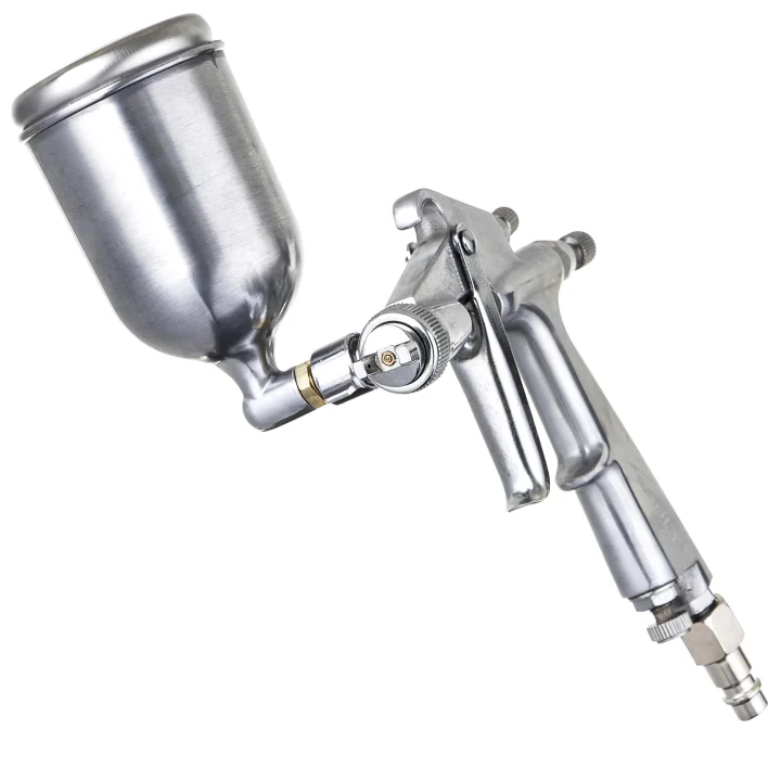 Auarita Metalowy Mini Pistolet Lakierniczy dysza 1,0mm uchylny kubek 125mm