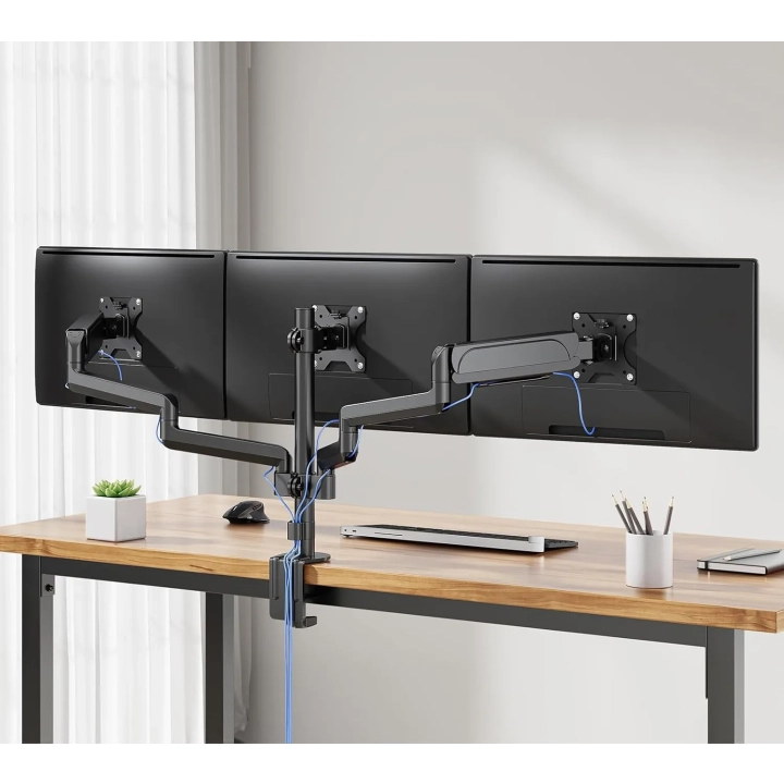 Uchwyt na 3 monitory WALI GSDM003, do 27