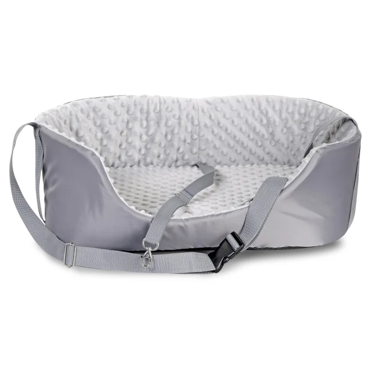 Transporter samochodowy 50x40 cm minky szary