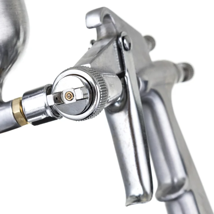 Auarita Metalowy Mini Pistolet Lakierniczy dysza 1,0mm uchylny kubek 125mm