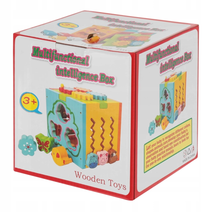 LT330 KOSTKA SENSORYCZNA EDUKACYJNA SORTER 5 PŁASZCZYZN