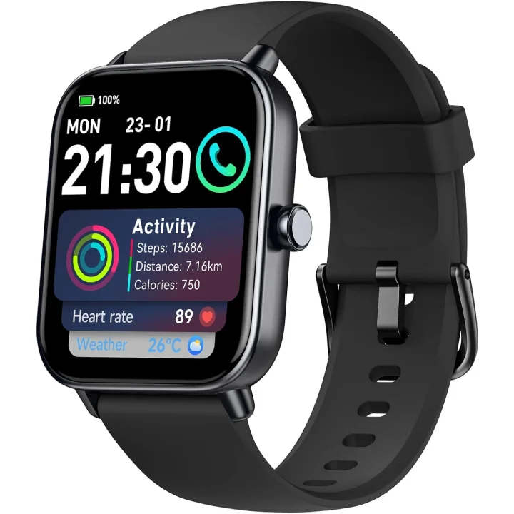 Smartwatch AEAC IDW19, 1,8-calowy, 110 trybów, IP68, czarny