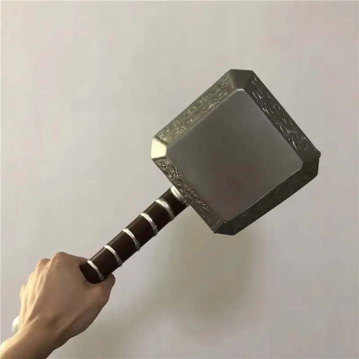 Młot Thora 1:1 Gumowy młot Mjolnir młot superbohatera do cosplayu, dekoracji lub zabawy