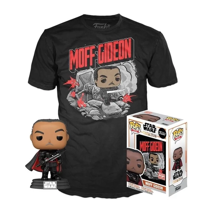 Funko POP! Tees Star Wars Moff Gideon Glow 380 figurka+T-shirt L