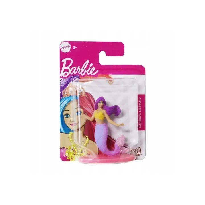 Mattel Barbie Mini Rainbow Mermaid Syrenka 6cm