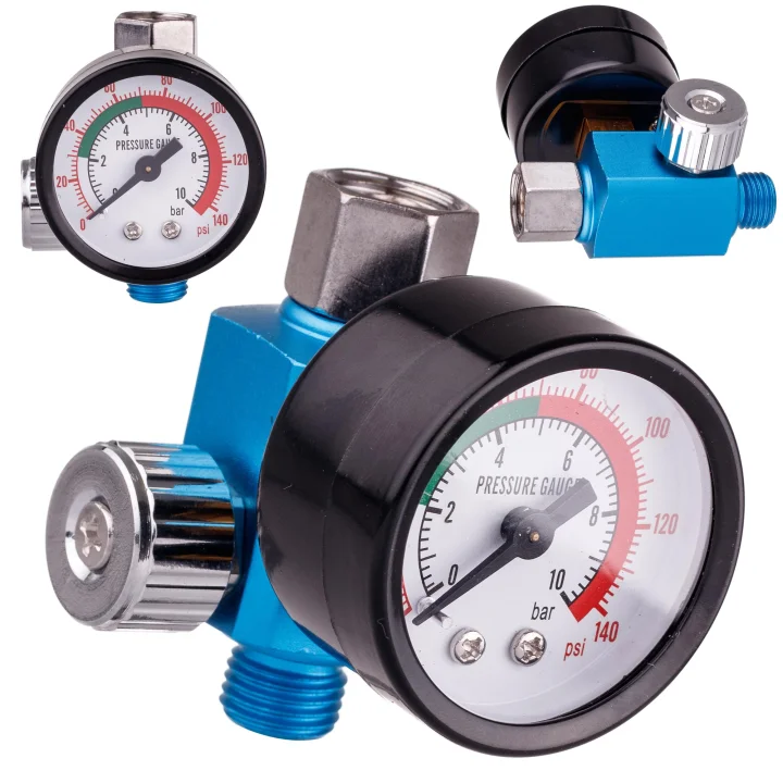 Reduktor Ciśnienia Powietrza Pistoletu Lakierniczego SICOPRO 1/4 REGULATOR