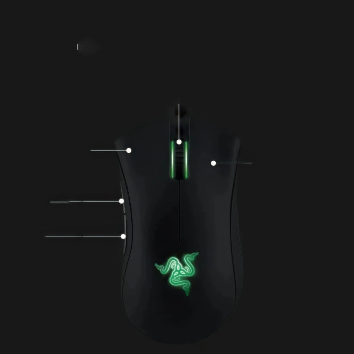 Przewodowa mysz do gier Razer DeathAdder Essential Black ergonomiczna myszka gamingowa z sensorem optycznym