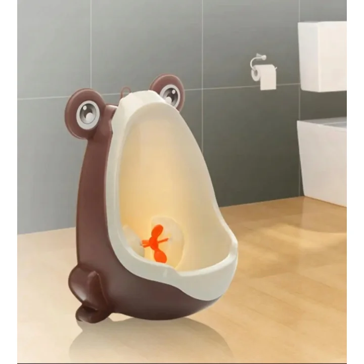PISUAR ŻABKA BRĄZOWA ŻABA MOCOWANY NA PRZYSSAWKI DO ŚCIANY DO WC