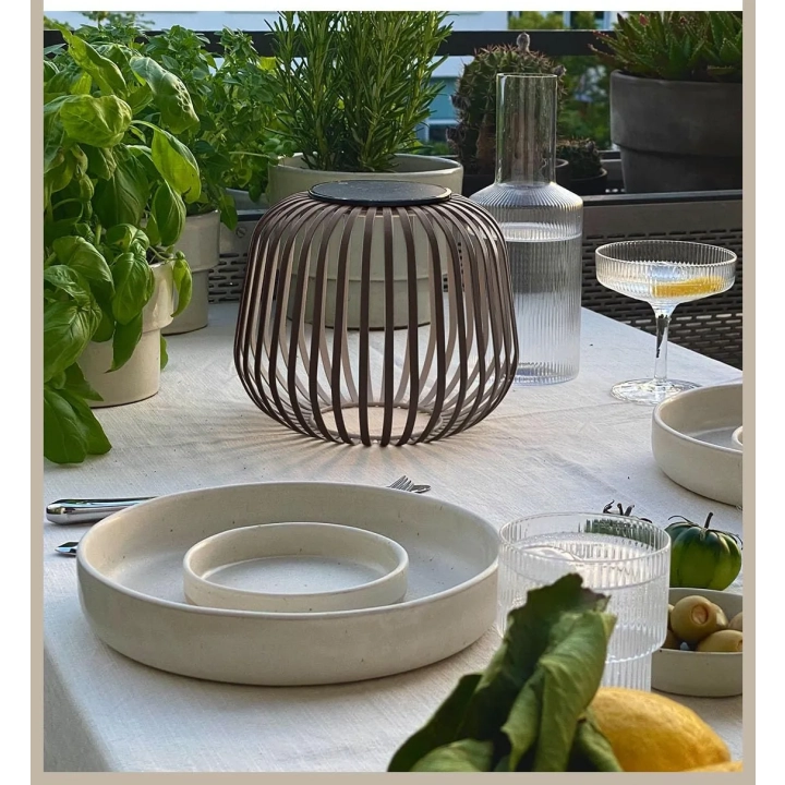Lampa solarna zewnętrzna LUUK LIFESTYLE S1829-17 IP44 72h światło brązowa