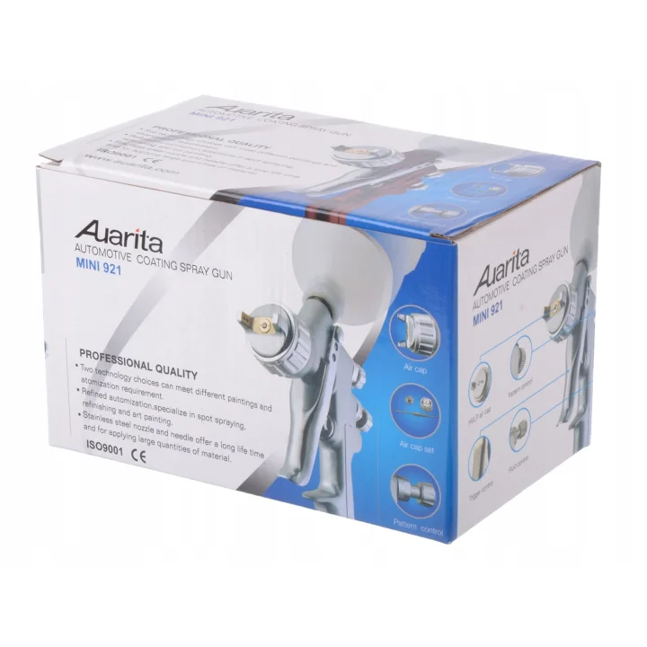 Pistolet Lakierniczy do Malowania AUARITA MINI HVLP dysza 0,5mm 250ml